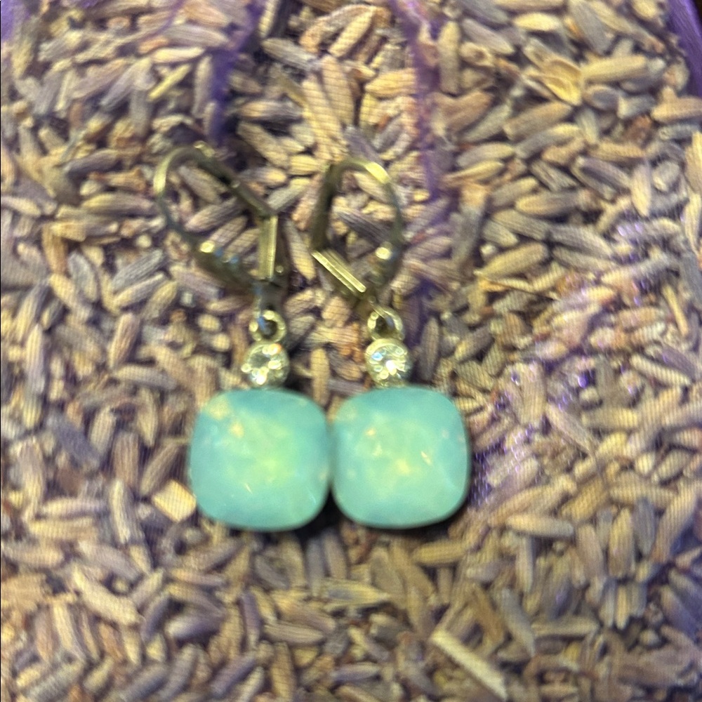 Source Unknown Elegant Blue Gemstone Earrings - image 4